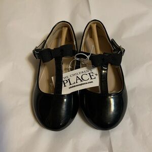 The Children's Place Black Patent Mary Jane Shoes with Bow